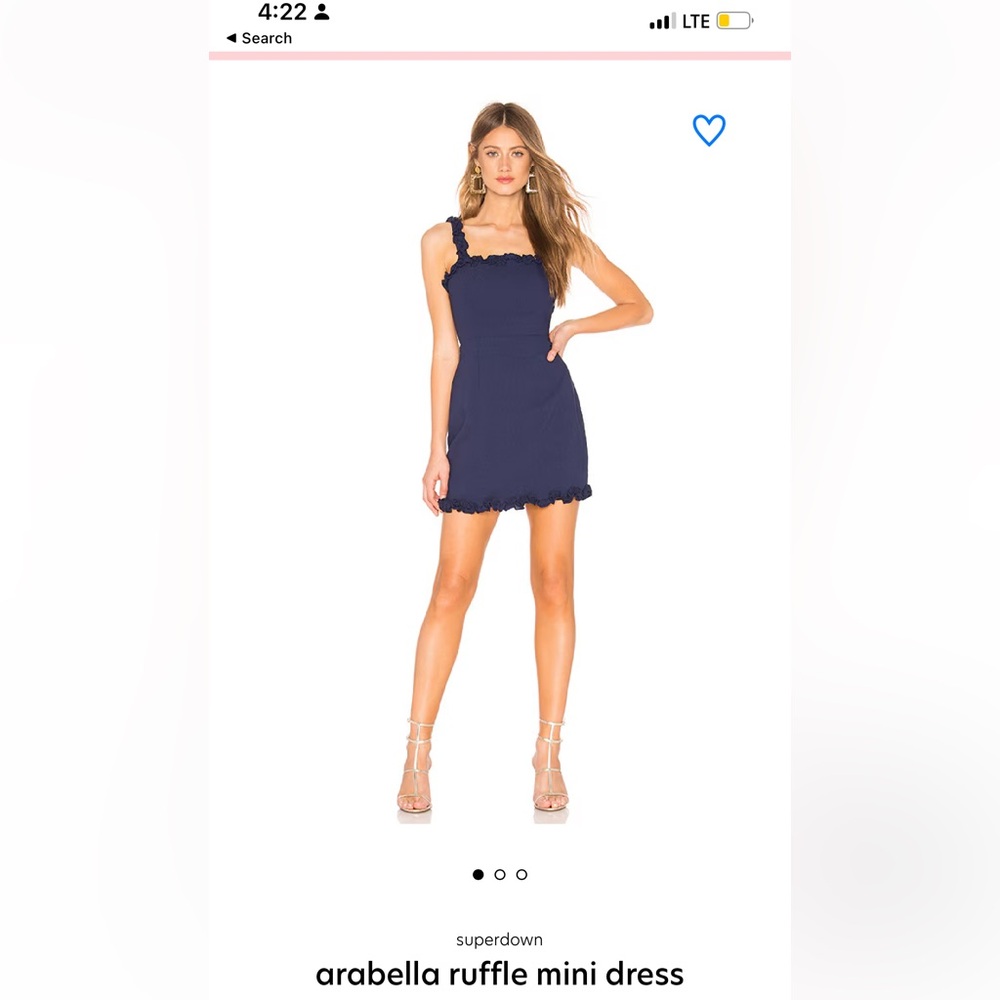 Revolve Superdown Arabella Ruffle Mini Dress